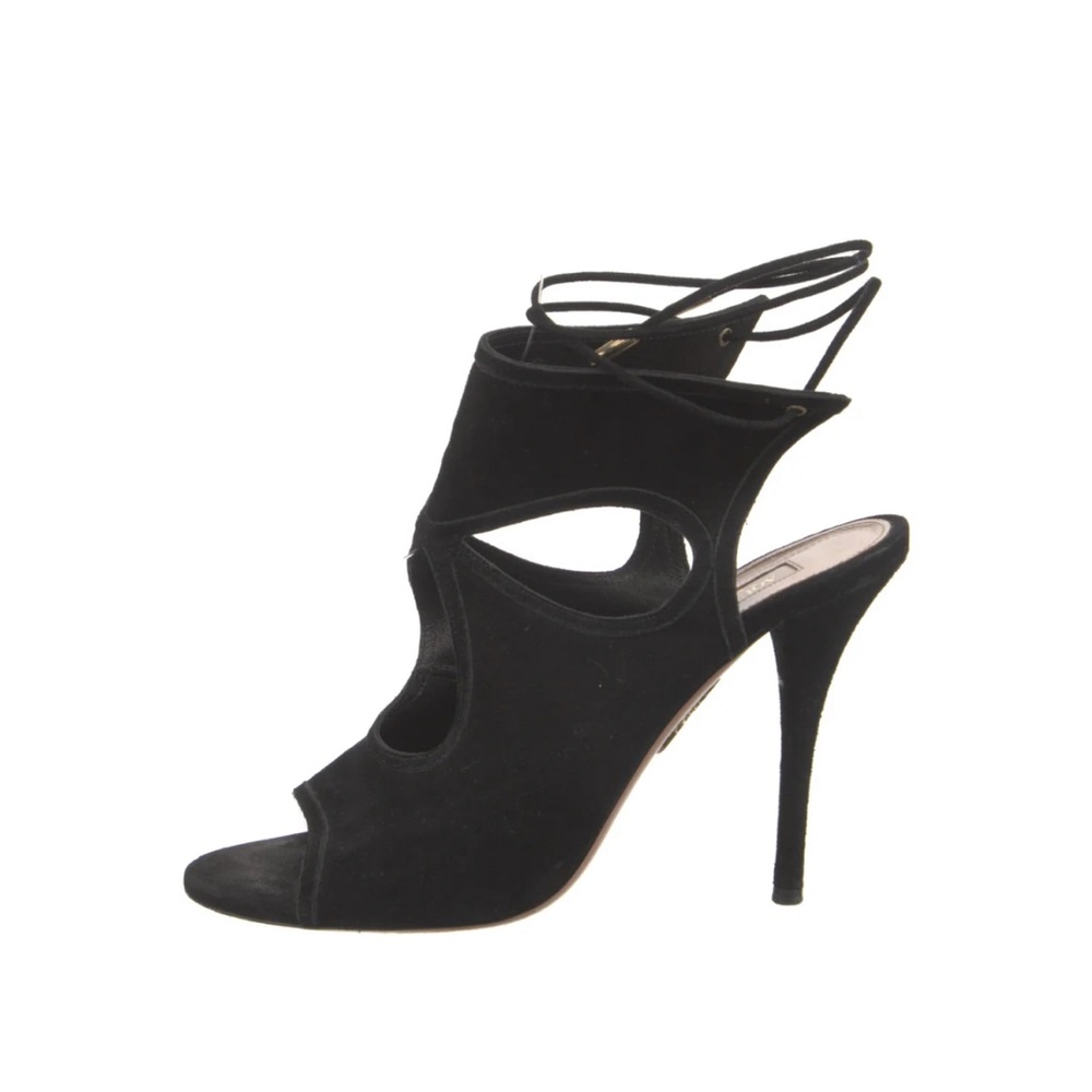Aquazzura, Sexy thing, 105, smoke, size 8.5